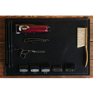 Tapis de rangement en silicone personnalisé 500g Tapis de barbier en PVC pratique Placement de ciseaux Tapis de <span class=keywords><strong>tondeuse</strong></span> à cheveux en silicone bon marché pour salon - Product Image 6