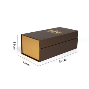 Coffret Cadeau Personnalisé Marron & Doré pour Bouteille Unique – Emballage Premium en Gros pour <span class=keywords><strong>Baijiu</strong></span> et Spiritueux <span class=keywords><strong>Chinois</strong></span> - Product Image 6