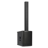Haut-parleur colonne professionnel FUNINC FN-PA77 avec boîtier en contreplaqué et grille métallique, système PA pour événements d'entreprise, mariages, utilisation mobile