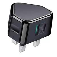 Offre Spéciale – Chargeur Mural USB-C PD 20W avec Prise UK et QC3.0, Nouvelle Conception, Adaptateur de Voyage USB à Charge Rapide pour iPhone 17