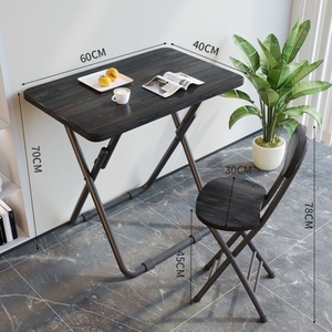 간단한 접이식 작은 책상 홈 학습 책상 싱글 식탁 휴대용 컴퓨터 테이블 간단한 긴 테이블 - Product Image 2