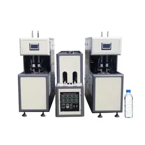 Manual 2 cavities PET bottle making machine use two blower one heater