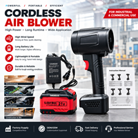 Nouveau Souffleur d'air turbo sans fil électrique noir 1600g, ventilateur à batterie portable 1100W 60000 tr/min pour lavage et séchage de voiture