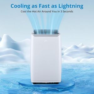 Climatiseur Portable 12000 BTU 3-en-1 : Refroidissement, Chauffage, Déshumidificateur Rapide, Modes Ventilateur, Oscillation Automatique, Télécommande - Product Image 5