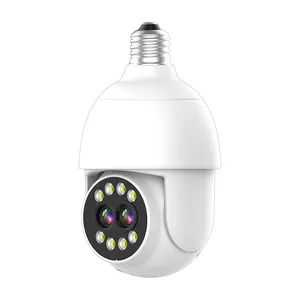 הנורה מעקב מצלמה ראיית לילה מלא צבע אוטומטי אדם מעקב זום מקורה אבטחת צג Wifi מצלמה