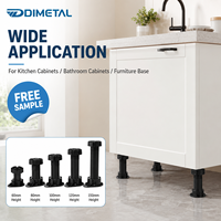 Pieds d'armoire en plastique réglables Pieds d'armoire Pieds de socle