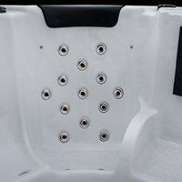 Bain à remous Sunrans pour 5 personnes avec 39 jets et système Plug and Play pour bain à remous extérieur et baignoire de relaxation dans la cour