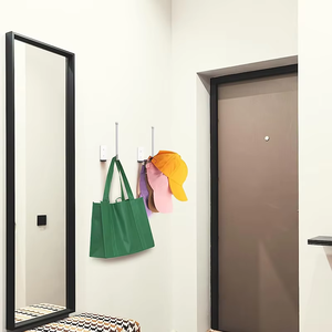 <b>Baseball</b> <b>Cap</b> Coat Hat <b>Storage</b> Rack Metal Wall Mounted Multifunction Non-Folding Single Tier Bathroom - Product Image 4