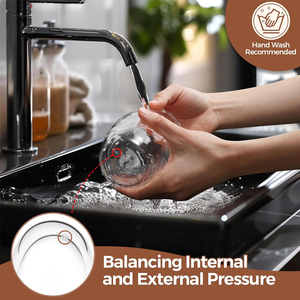 Thiết kế tối giản hai lớp ly thủy tinh trong suốt tùy chỉnh Espresso Latte ly cà phê trà uống cốc thủy tinh - Product Image 6