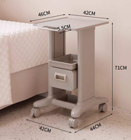Chariot de rangement mobile moderne à 4 roues avec ABS pour salon, salle de bain, chambre - Chariot de bureau dentaire à un seul tiroir