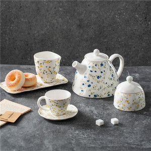 <span class=keywords><strong>Service</strong></span> <span class=keywords><strong>de</strong></span> <span class=keywords><strong>table</strong></span> en céramique LovingHome Factory, motifs floraux bleus et jaunes, bols à riz et soupes, tailles 3,5'', 5'', 7'' pour les fêtes - Product Image 4