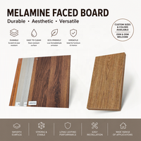 Panneau de contreplaqué mélaminé imperméable de qualité E1, 4x8 pieds, 9 mm, pour armoires de cuisine et design de meubles domestiques