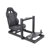 Cockpit de simulation de course 4080 en aluminium extrudé, personnalisé pour PC, idéal pour les passionnés de jeux à domicile - Vente Flash