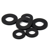 Noir/Blanc Nylon M6 X 25mm X 1mm M2 M3 M4 M5-M20 Rondelle Plate En Plastique Plaine Entretoise Joint O Rondelle pour Vis