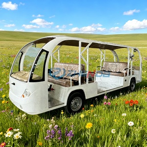 Bus électrique de tourisme longue portée personnalisable de haute qualité, directement de l'usine, pour les stations balnéaires, les attractions touristiques et les parcs à thème - Product Image 1