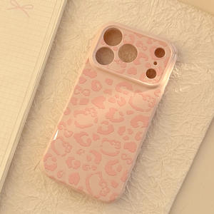 Coque de protection antichoc pour iPhone 16 Pro Max, motif léopard rose, ouvertures précises, couverture intégrale - Product Image 2