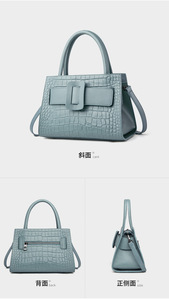 High Quality Pattern Women's <b>Bags</b> New Fashion Genuine Leather Handbags Cowhide Ladies Shoulder Handbags Candy - Product Image 5