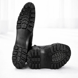 Men High-<b>Ankle</b> Leather Genuine Leather Casual Boots Fashion Outdoor Lace-Up Durable Boots Comfortable Non-Slip Walking Shoes - Product Image 3
