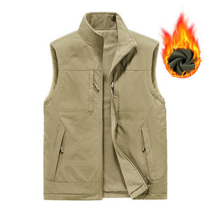 تخفيضات هائلة جواكيت رجالية جيدة التهوية بدون أكمام سترات تدريب بسحاب للرجال الشتاء ملابس خارجية دافئة جاكيت للرجال - Product Image 1