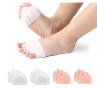 Coussinets d'oignon en gel et coussinets pour l'avant-pied Semelles confortables pour boule de pied Correcteur métatarsien Correcteur d'oignon