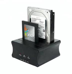 Estación de acoplamiento portátil SSD HDD de doble Bahía Plug And Play Clone sin conexión compatible con USB 3,0 2,5 pulgadas 3,5 pulgadas SATA SSD HDD <span class=keywords><strong>Docking</strong></span> - Product Image 1