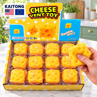 KAITONG Jouet sensoriel anti-stress en forme de fromage à presser, prêt à être expédié en gros