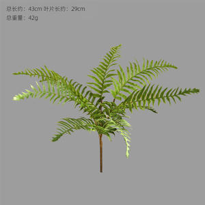 Haute assurance fougère persane <span class=keywords><strong>plante</strong></span> verte artificielle décoration murale en plastique souple pour la conception de paysage à la maison et les accessoires de colle - Product Image 5