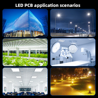 Cartes de circuits imprimés (PCBA) LED clés en main personnalisées, composants d'assemblage électronique, cartes PCB vierges en matériau de base FR-4 pour fabricants d'éclairage