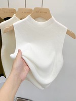 Mode pull automne hiver sans manches femmes chandails gilets décontracté ample automne O cou Top qualité dames vêtements