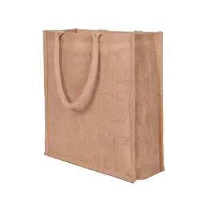 Пользовательские сумки для покупок большой емкости джутовые сумки оптом