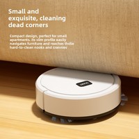Robot Penyapu Mini Otomatis Tiga-in-Satu Mesin Pembersih Vakum-Sikat Motor untuk Rumah Tangga Hadiah untuk Orang yang Suka Santai (EU)