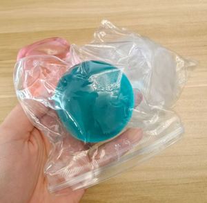 Jouets sensoriels en sucre bleu à l'huile de coco, boules anti-stress compressibles pour enfants - Product Image 1
