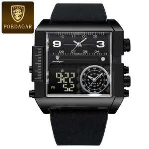 Reloj de Pulsera de Lujo para Hombre POEDAGAR 997, Nuevo, Resistente al Agua, con Correa de Cuero, Luminoso, Cronógrafo, Reloj de Cuarzo para Negocios - Product Image 1