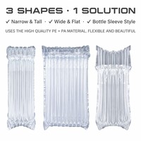 Film de protection transparent en PE gonflable, écologique, résistant aux chocs, imperméable, réutilisable, emballage en colonne, rouleau de sacs