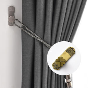 Tiktok – <span class=keywords><strong>rideau</strong></span> décoratif classique en alliage de Zinc pour fenêtre de douche, support de <span class=keywords><strong>rideau</strong></span> à fleurs, accessoires crochet de ruban - Product Image 1