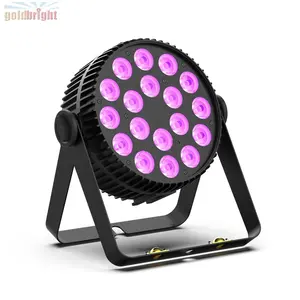 18 Stück 10W 6-in-1 RGBWA UV LED Slim Flat Par Licht Power CON In und Out Schnell verriegelung DMX Silent PAR