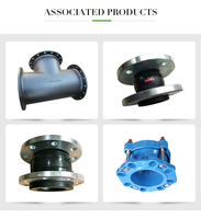 Ventes d'usine directes connexion de bride en acier soufflet en caoutchouc EPDM raccord de joint de tuyau Flexible applications d'huile d'eau fluide d'air