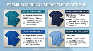 Conjunto de Uniformes Médicos <span class=keywords><strong>El</strong></span>ásticos en 4 Direcciones con Logotipo Personalizado, Blusa y Pantalones Tipo Jogger con Cuello en V para Doctores de Hospital - Product Image 4