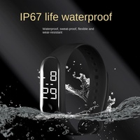 Bracelet intelligent personnalisable avec puce M1, LED lumineuse, étanche, bracelet en silicone pour le fitness, bracelet RFID, contrôle d'accès NFC passif