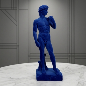 Artigianato classico in resina blu statua di <span class=keywords><strong>David</strong></span> floccaggio scultura di <span class=keywords><strong>David</strong></span> - Product Image 1
