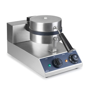 Macchina per waffle professionale in acciaio inox, di qualità commerciale, con timer e controllo della temperatura. - Product Image 2