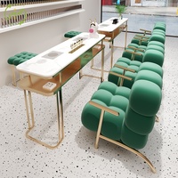 Ensemble table et chaise de manucure pour salon de beauté