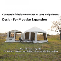 Tente dôme gonflable pour 12-14 personnes du fabricant, imperméable, pour le camping familial en plein air, grande tente de camping en forme de boule, design demi-boule