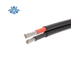 dc wire series solar panel connection cable TUV CE copper or aluminum conductor 6mm2 4mm2 black and red connecting in parallel