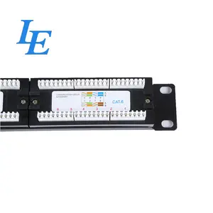 48 Port 2U RJ45 Panel Patch 12 Port Panel Patch 24 Port jaringan Panel Patch harga pabrik