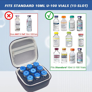 SIYOUCASE New Arrival Reusable 9 Slot Peptide Medicine Vial <strong>Carrying</strong> <strong>case</strong> Shockproof Hard Protective Storage <strong>case</strong> for 10ml Vial - Product Image 5