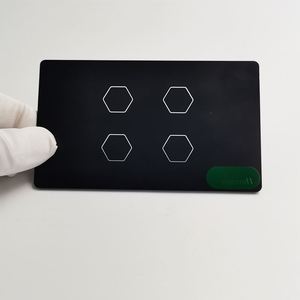 Panneau en verre trempé incurvé 2.5D certifié ISO avec revêtement anti-empreintes digitales pour interrupteur tactile Smart Home (type 86) - Product Image 3