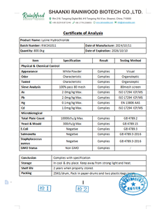ผงไลซีนไฮโดรคลอไรด์657-27-2เกรดอาหาร - Product Image 2