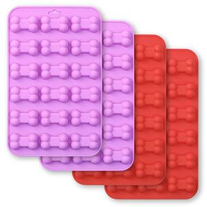 Molde de Silicona Flexible de Grado Alimenticio, Libre de BPA, con Forma de Corazón y Hueso, para Hacer Dulces QQ y Fudge, Tipo Moldes para Manualidades - Product Image 1