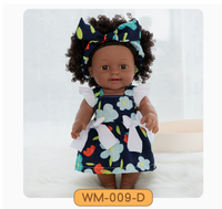 Poupée Reborn Afro-Américaine Réaliste de 30 cm, Cheveux Afro, Vinyle Souple, Mignonne, Bébé Noir Nouveau-né, Jouet Réaliste, Cadeau pour Enfants